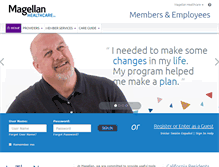 Tablet Screenshot of magellanassist.com